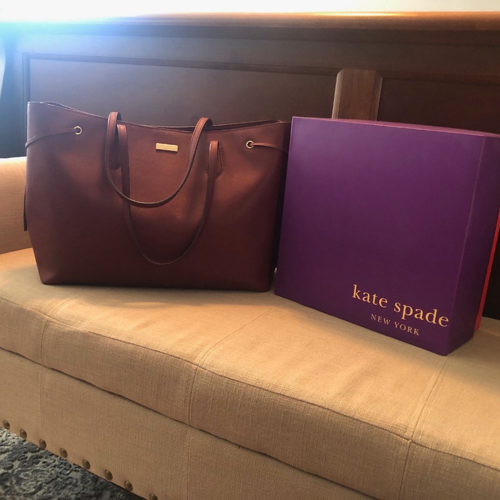 Kate Spade burgundy tote